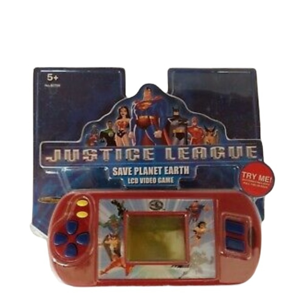 Vintage Justice League Handheld Video Game NEW Multi Hero LCD Save Planet Earth